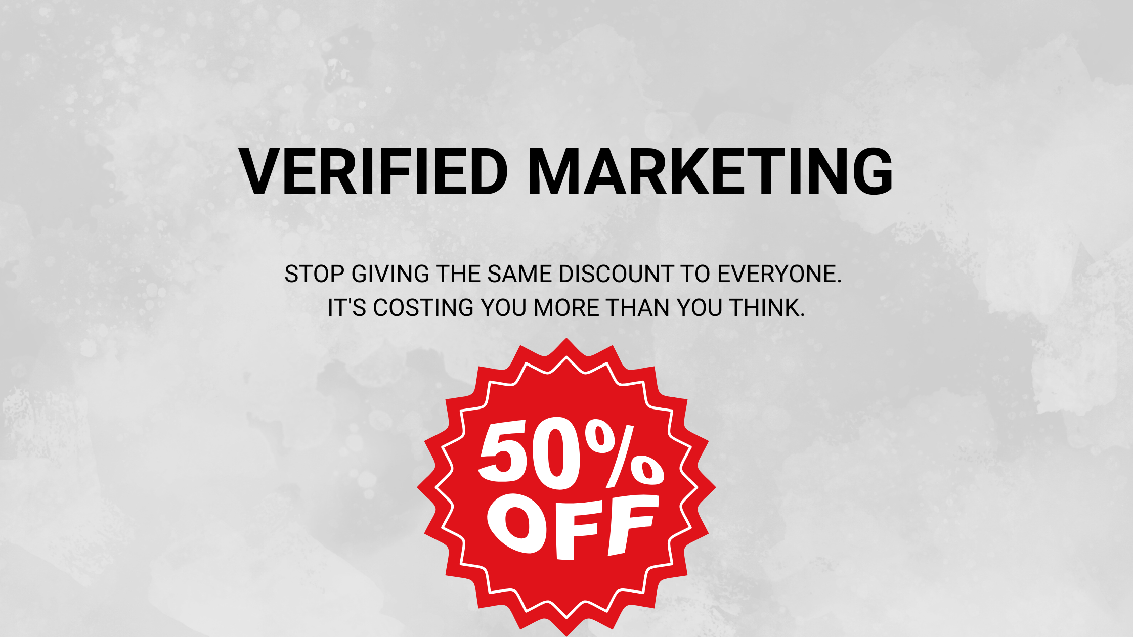 Stop Giving the Same Discount to Everyone. It's Costing You More Than You Think.